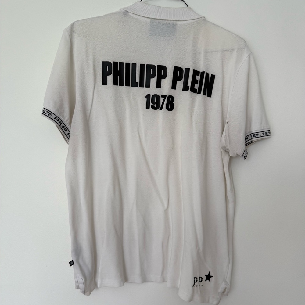 Philipp Plein White Graphic Tee